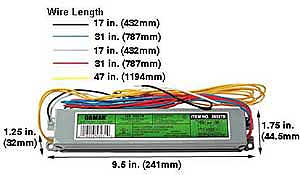 Ballasts Fluorescent Electronic Ballasts T12 EL230-120HF