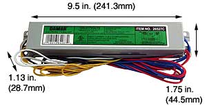 Ballasts Fluorescent Electronic Ballasts T12 EL230-120/277HF