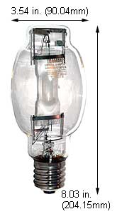 H.I.D. Metal Halide BT28 - ED28 MS400W/BU/BT28/PS/3K