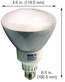 Fluorescent Compact Fluorescent Reflector Shape Medium Screw EL15W/R40/FL/5K 