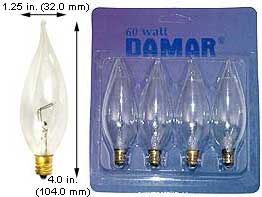Incandescent Incandescent CFC 60CFC  32MM 4-Pack