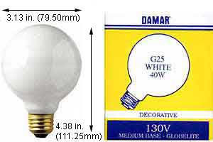 Incandescent Incandescent G25 40G25W
