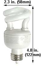 Fluorescent Compact Fluorescent Spiral Medium Screw HD11SL/27K DIMMABLE
