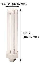Fluorescent Compact Fluorescent Triple Twin Shape (4pin) GX24Q-5 CFM57W/GX24Q-5/835 TRIPLE