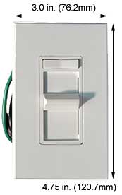 Lighting Controls Incandescent Dimmers Dimmers 81000 1000W/INCANDESCENT SLIDE DIMMER