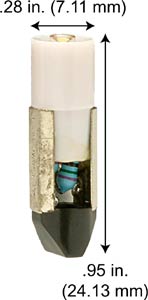 LED LED MINIATURE BULBS SB5-120W LED WHITE # 5 SLIDE