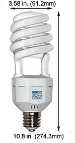 Fluorescent Compact Fluorescent Super Spiral Medium Screw HS85SL/27K  