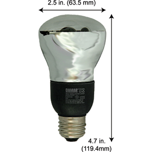 Fluorescent Compact Fluorescent Colored EL9W/R20/BLB  120V