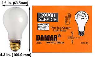 Incandescent Incandescent A19 75ARS ROUGH SERVICE