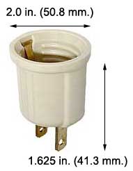 Incandescent Sockets - Adaptors 738V ADAPTOR