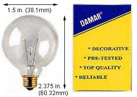 Incandescent Incandescent G12.5 25G121/2CL