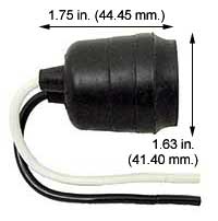 Sockets E26 Medium Screw MED. BASE RUBBER PIGTAIL LAMPHOLDER