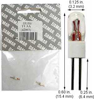 Specialty Carded Bulbs T1-AA (42003)  2/CARD