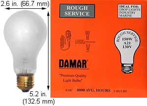 Incandescent Incandescent A21 150A21RS