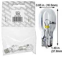 Incandescent Miniature T5 909  (Carded)