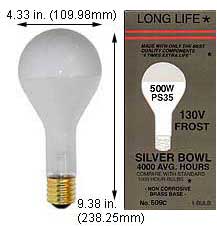 Incandescent Incandescent PS35 500PS35SBIF