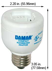 Fluorescent Compact Fluorescent Fixture Accessories 5,7,9W ADAPTOR
