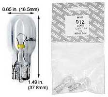 Incandescent Miniature T5 912   (Carded)
