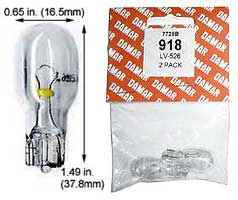 Incandescent Miniature T5 918  (Carded)