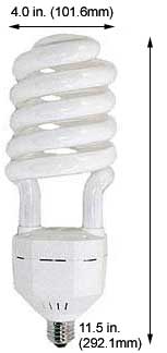 Fluorescent Compact Fluorescent Super Spiral Medium Screw HS85SL/41K 120V SUPER SPIRAL