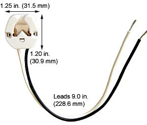 Fluorescent Fluorescent Sockets BiPin Sockets 500WT
