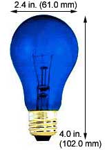 Incandescent Colored A Lamps 40A99TB