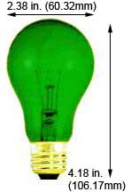 Incandescent Colored A Lamps 40A99TG