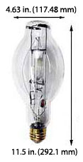 H.I.D. Metal Halide BT37 - ED37 M350W/U/BT37/PS/3K