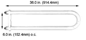 Fluorescent U-Bend Lamps U-Bend HO FTU6-72T12D/HO