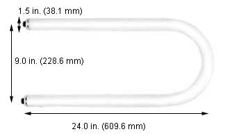 Fluorescent U-Bend Lamps U-Bend HO FTU9-48T12D/HO
