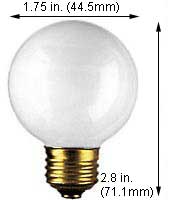 Incandescent Incandescent G14 25G14IF/E27 220-240V FROST