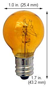 Incandescent Miniature g8 7G8/C/AMBER
