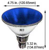 Incandescent Incandescent Par38 90PAR38QFL/BLUE