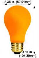 Incandescent Colored A Lamps 50A19/O