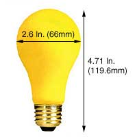 Incandescent Colored A Lamps 150A21Y