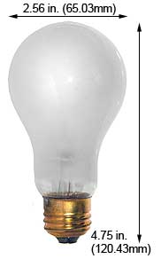 Incandescent Incandescent A21 150AX21/99  INFINITII
