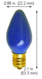 Incandescent Christmas Bulbs - Strings C7 Bulbs 7C7B