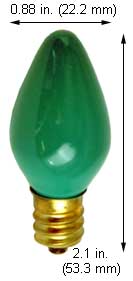 Incandescent Christmas Bulbs - Strings C7 Bulbs 7C7G