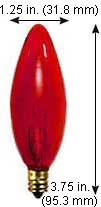 Incandescent Colored Chandelier 60CTC/RED