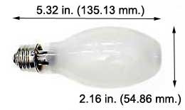 H.I.D. Metal Halide ED17 (E26 Medium Base) MP175W/C/U/MED/PS/4K