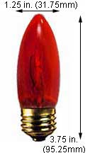 Incandescent Colored Chandelier 60ET/RED
