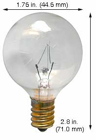 Incandescent Incandescent G14 40G14CL