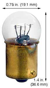 Incandescent Miniature G6 623