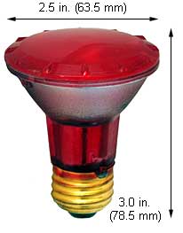 Incandescent Colored Reflector - Par 50PAR20QNSP/R RED  