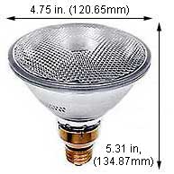 H.I.D. Metal Halide Par38 CDM70/PAR38/WFL/3K