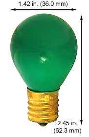 Incandescent Colored Sign Lamps 10S11N/G