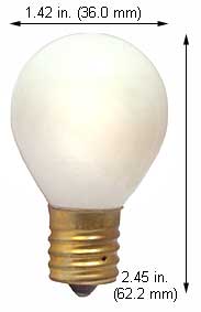 Incandescent Colored Sign Lamps 10S11N/W