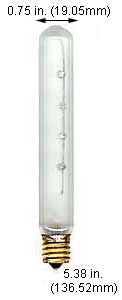Incandescent Exit Sign Bulbs 25T61/2IF
