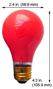 ***CLOSEOUT*** Incandescent Higher than 120 Volt 100AR 130V RED