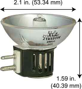 Tungsten Halogen(Quartz) Tungsten Halogen MR18 ELZ 150 WATT 21V MR-18